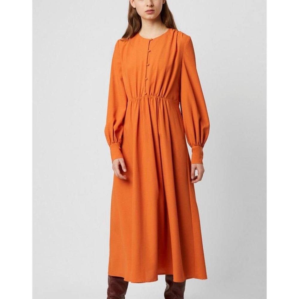 French Connection Essi Crepe Midi Dress